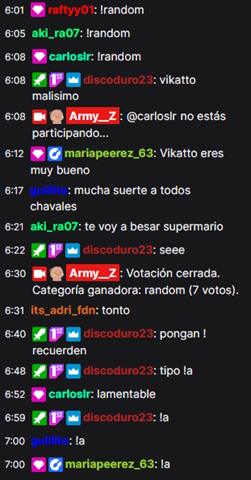 Chat Twitch VotePlay